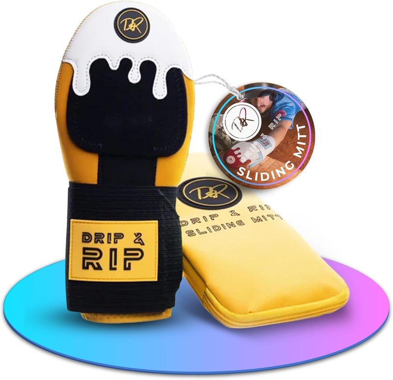 Drip & Rip Sliding Mitt Youth for Baseball & Softball - Ice Cream Sliding Mitt Design with Hand Protection - Base Running, Breathable, Durable, Ambidextrous - Ages 10+ - Image 1